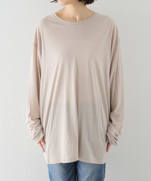 plage（プラージュ）の「【PROTAGONISTA/プロタゴニスタ】 PRINT LON Tシャツ◆（Tシャツ/カットソー・レディース・ベージュ・FREE）」の22枚目の写真