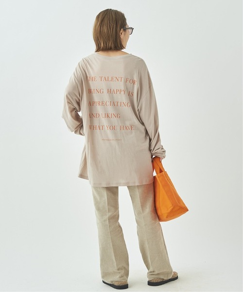 plage（プラージュ）の「【PROTAGONISTA/プロタゴニスタ】 PRINT LON Tシャツ◆（Tシャツ/カットソー・レディース・ベージュ・FREE）」の21枚目の写真