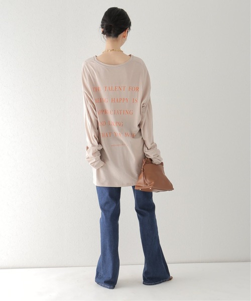 plage（プラージュ）の「【PROTAGONISTA/プロタゴニスタ】 PRINT LON Tシャツ◆（Tシャツ/カットソー・レディース・ベージュ・FREE）」の3枚目の写真