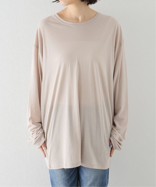 plage（プラージュ）の「【PROTAGONISTA/プロタゴニスタ】 PRINT LON Tシャツ◆（Tシャツ/カットソー・レディース・ベージュ・FREE）」の4枚目の写真