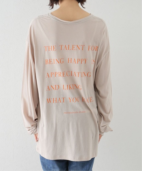 plage（プラージュ）の「【PROTAGONISTA/プロタゴニスタ】 PRINT LON Tシャツ◆（Tシャツ/カットソー・レディース・ベージュ・FREE）」の6枚目の写真