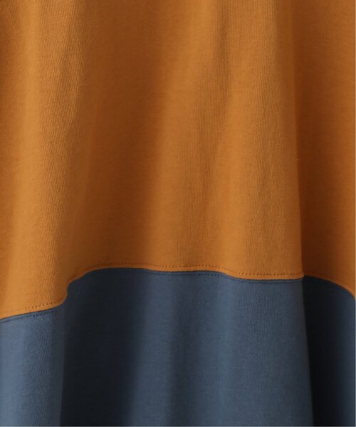 DOUBLE NAME（ダブルネーム）の「異素材ポロ衿5分袖プルオーバー（ポロシャツ・レディース・グリーン/スミクロ/キナリ・FREE）」の21枚目の写真