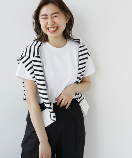 JOURNAL STANDARD relume(ジャーナルスタンダード レリューム)の「【sportswear/スポーツウェア】 2パックTEE(Tシャツ/カットソー・レディース・ホワイト/ブラック/ネイビー・FREE)」の5枚目の写真