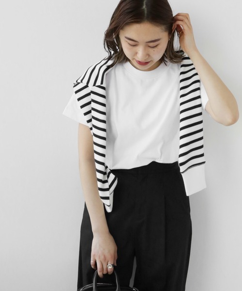 JOURNAL STANDARD relume(ジャーナルスタンダード レリューム)の「【sportswear/スポーツウェア】 2パックTEE(Tシャツ/カットソー・レディース・ホワイト/ブラック/ネイビー・FREE)」の10枚目の写真