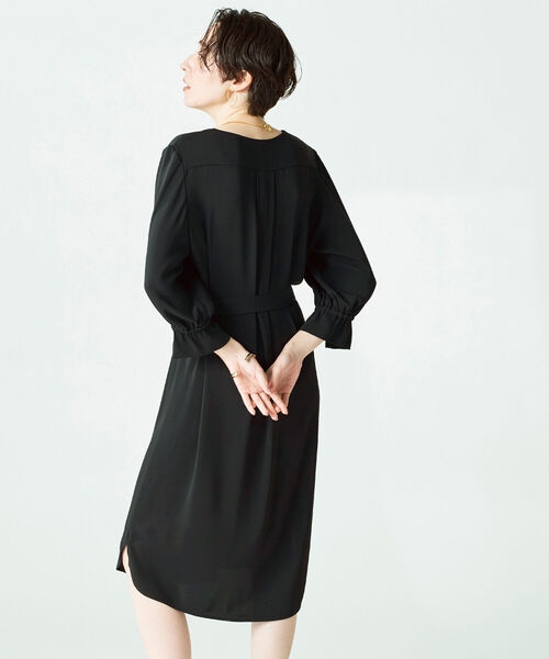 NOLLEY’S Sophi(ノーリーズソフィ)の「◇【WEB限定】ウエストリボン付きワンピース(ワンピース・レディース・ブラック/カーキ/ベビーピンク・38/36)」の21枚目の写真