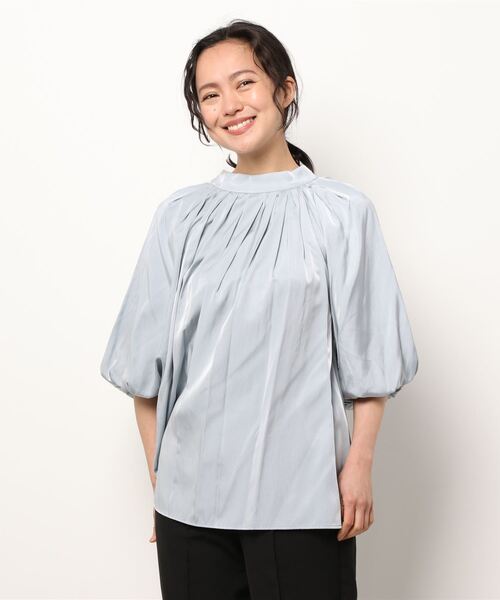 チャーム付スクエアトートバッグ／バックリボンバルーンスリーブブラウス LADYMADE（レディメイド）の「バックリボンバルーンスリーブ