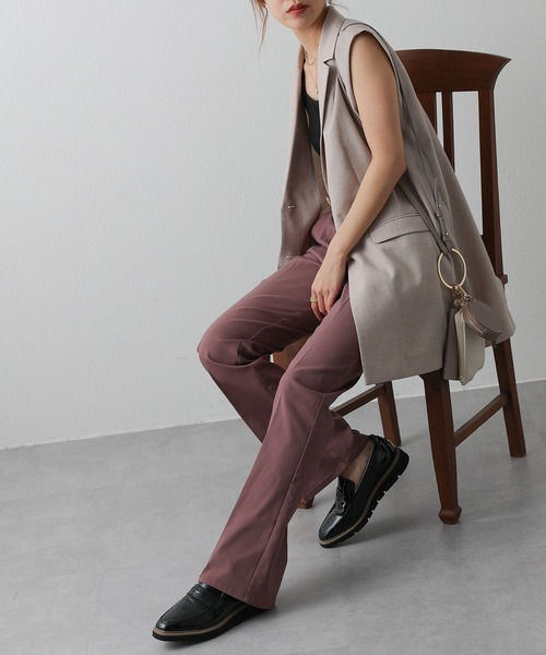 COLONY 2139（コロニートゥーワンスリーナイン）の「ストレッチフレアパンツ（その他パンツ・レディース・ブラック/モカ・MEDIUM/LARGE）」の4枚目の写真