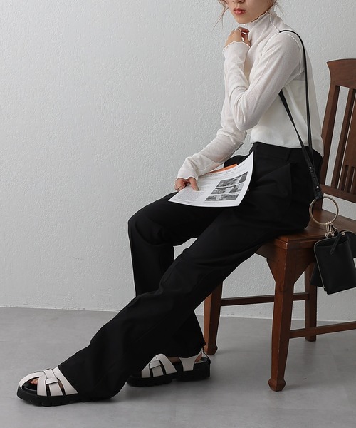 COLONY 2139（コロニートゥーワンスリーナイン）の「ストレッチフレアパンツ（その他パンツ・レディース・ブラック/モカ・MEDIUM/LARGE）」の14枚目の写真