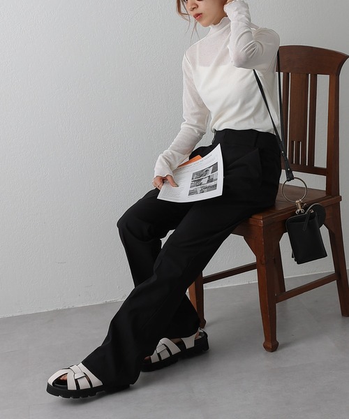 COLONY 2139（コロニートゥーワンスリーナイン）の「ストレッチフレアパンツ（その他パンツ・レディース・ブラック/モカ・MEDIUM/LARGE）」の15枚目の写真