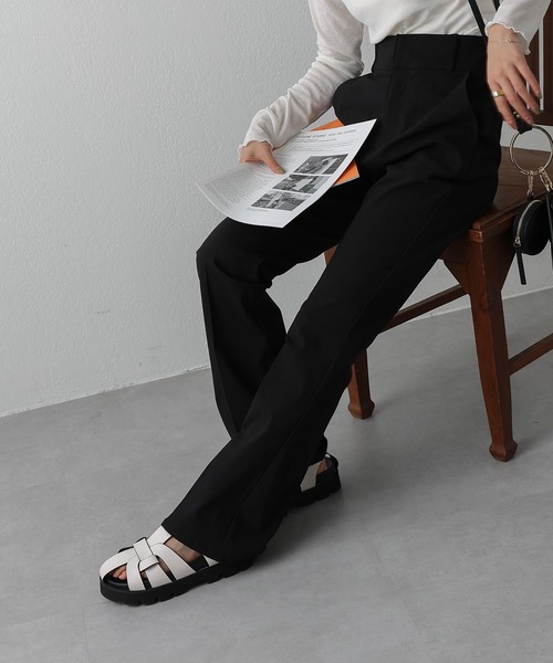 COLONY 2139（コロニートゥーワンスリーナイン）の「ストレッチフレアパンツ（その他パンツ・レディース・ブラック/モカ・MEDIUM/LARGE）」の11枚目の写真