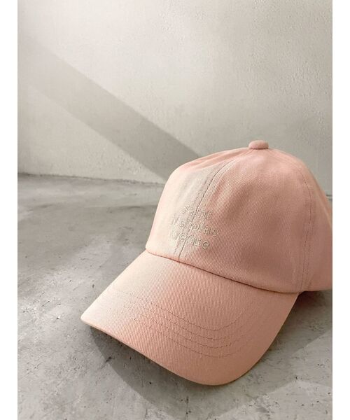 Ungrid（アングリッド）の「エンブロイダリーロゴCAP（キャップ・レディース・チャコールグレー/ピンク/アイボリー・FREE）」の4枚目の写真