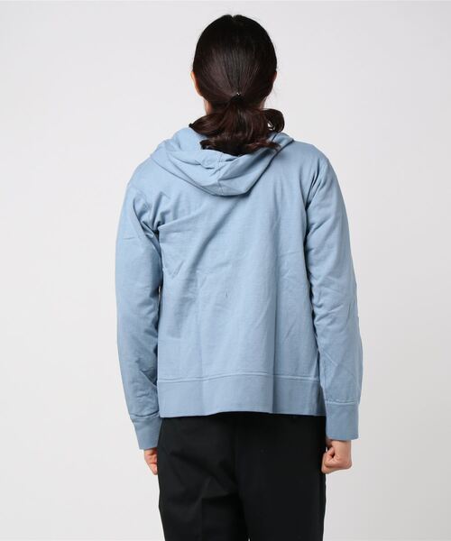 Denime（ドゥニーム）の「【MadeInJapan】ベーシックカットソージップパーカー（パーカー・メンズ・ホワイト/ブラック/サックスブルー・SMALL/LARGE/MEDIUM）」の5枚目の写真