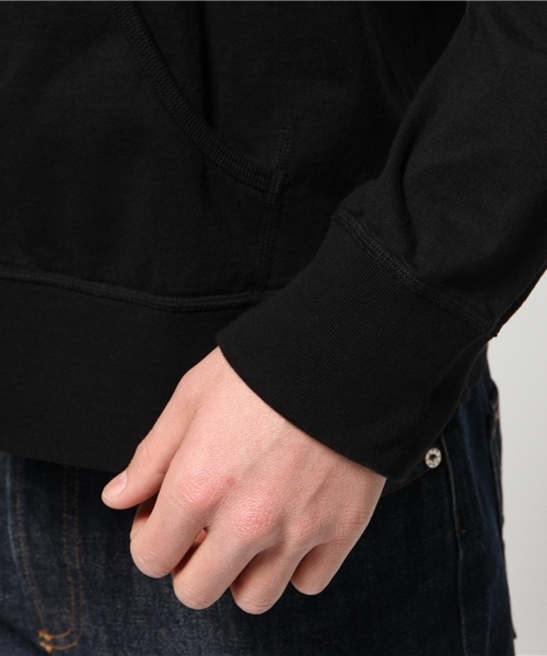 Denime（ドゥニーム）の「【MadeInJapan】ベーシックカットソージップパーカー（パーカー・メンズ・ホワイト/ブラック/サックスブルー・SMALL/LARGE/MEDIUM）」の10枚目の写真