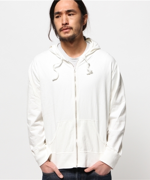 Denime（ドゥニーム）の「BASIC CUT FULL ZIP PARKA（パーカー・メンズ・サックスブルー/ブラック/ホワイト・LARGE/MEDIUM/SMALL）」の16枚目の写真