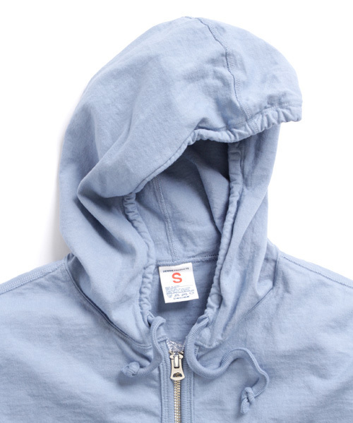 Denime（ドゥニーム）の「BASIC CUT FULL ZIP PARKA（パーカー・メンズ・サックスブルー/ブラック/ホワイト・LARGE/MEDIUM/SMALL）」の12枚目の写真