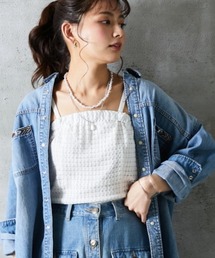 ROSE FAN FAN（ローズファンファン）の「大きいサイズ 2WAYレースキャミソール ローズファンファン（キャミソール）」