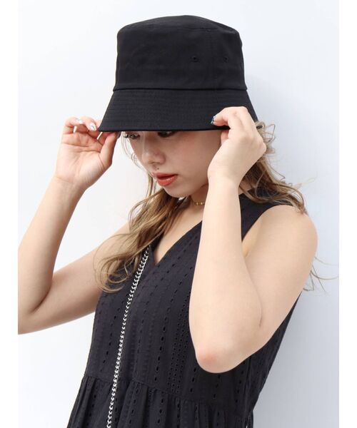 EVRIS（エヴリス）の「バケットハット（ハット・レディース・ホワイト/ブラック・FREE）」の9枚目の写真