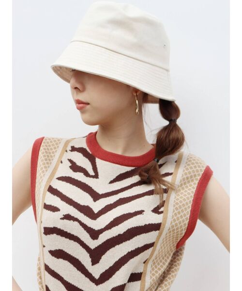 EVRIS（エヴリス）の「バケットハット（ハット・レディース・ホワイト/ブラック・FREE）」の11枚目の写真