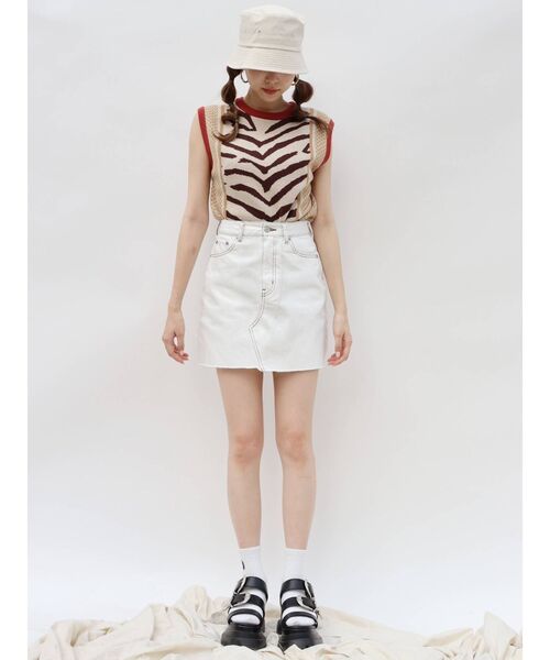 EVRIS（エヴリス）の「バケットハット（ハット・レディース・ホワイト/ブラック・FREE）」の12枚目の写真