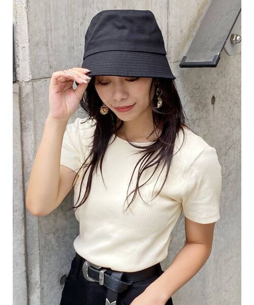 EVRIS（エヴリス）の「バケットハット（ハット・レディース・ホワイト/ブラック・FREE）」の14枚目の写真