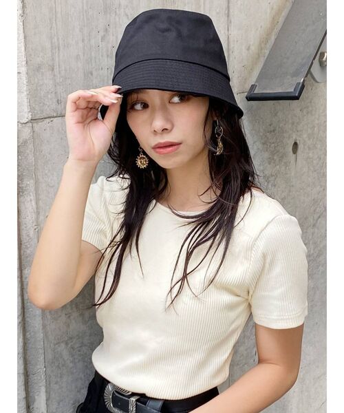 EVRIS（エヴリス）の「バケットハット（ハット・レディース・ホワイト/ブラック・FREE）」の15枚目の写真