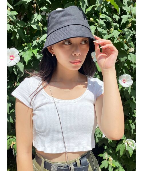 EVRIS（エヴリス）の「バケットハット（ハット・レディース・ホワイト/ブラック・FREE）」の16枚目の写真