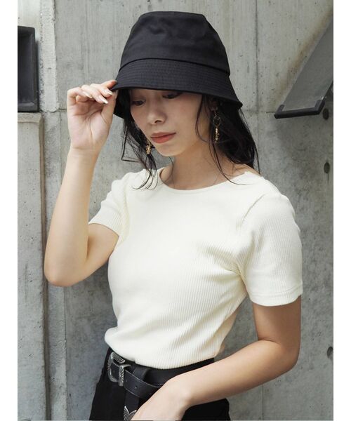 EVRIS（エヴリス）の「バケットハット（ハット・レディース・ホワイト/ブラック・FREE）」の20枚目の写真