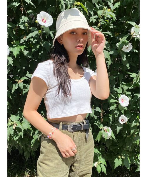 EVRIS（エヴリス）の「バケットハット（ハット・レディース・ホワイト/ブラック・FREE）」の22枚目の写真