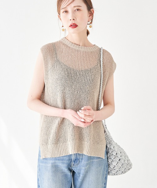 【セール】【emur】TSUMUGI和紙混片畦プルオーバー(ニット/セーター)|ROPE' PICNIC(ロペピクニック)