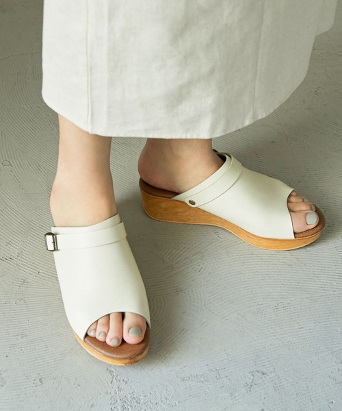 【関税 送料無料】BLUGIRL サンダル 日本製厚底2wayベルトサボサンダル（サンダル）｜Fashion Letter