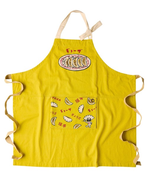 値下げ最終！パセリ☆イエロー☆コットンエプロン COTTON GAUZE APRON