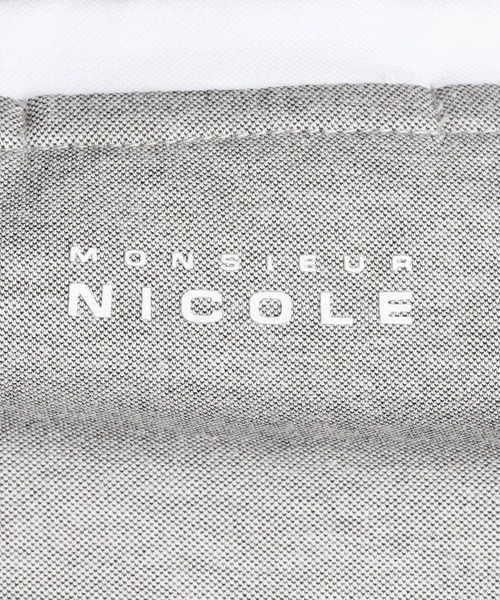 MONSIEUR NICOLE（ムッシュニコル）の「モクロディ パネルカラーTシャツ（Tシャツ/カットソー・メンズ・グレー/ホワイト/ブラック・LARGE/X-LARGE/MEDIUM）」の18枚目の写真