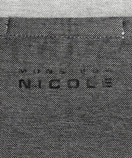 MONSIEUR NICOLE（ムッシュニコル）の「モクロディ パネルカラーTシャツ（Tシャツ/カットソー・メンズ・グレー/ホワイト/ブラック・LARGE/X-LARGE/MEDIUM）」の7枚目の写真