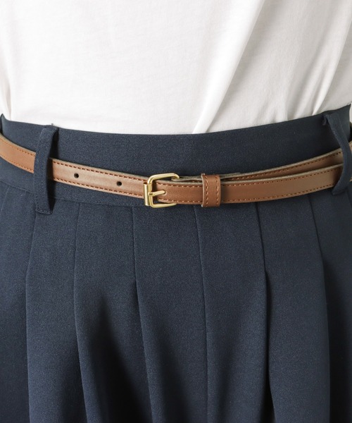 NAVY(ネイビー)の「ベルト付き カットジョーゼットタックパンツ(その他パンツ・レディース・ネイビー/カーキ/ブラック・L/M)」の11枚目の写真