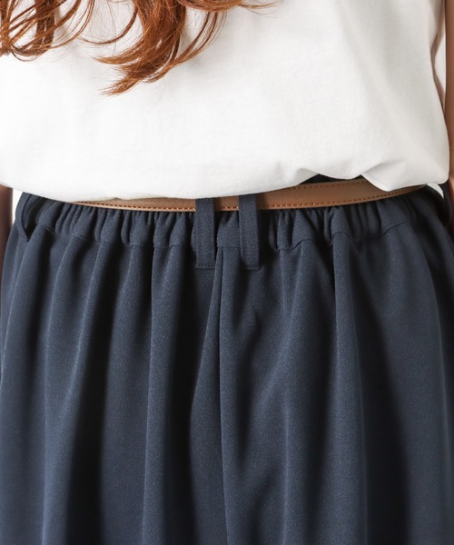 NAVY(ネイビー)の「ベルト付き カットジョーゼットタックパンツ(その他パンツ・レディース・ネイビー/カーキ/ブラック・L/M)」の14枚目の写真