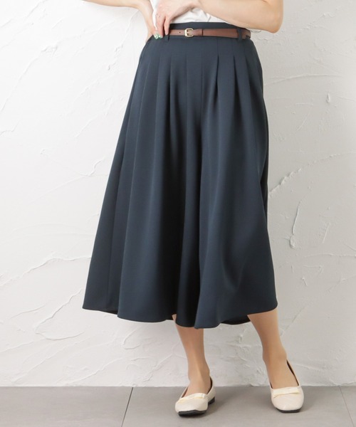 NAVY(ネイビー)の「ベルト付き カットジョーゼットタックパンツ(その他パンツ・レディース・ネイビー/カーキ/ブラック・L/M)」の15枚目の写真