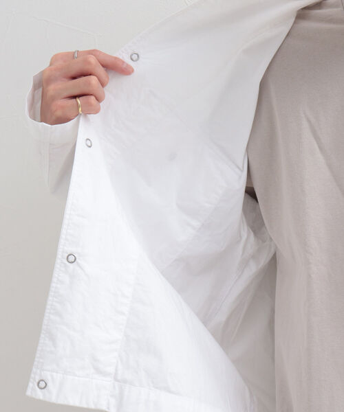 GLOSTER（グロスター）の「【GLOSTER/グロスター】タイプライターノーカラーシャツジャケット（シャツ/ブラウス・メンズ・ネイビー/オフホワイト/カーキ・MEDIUM/LARGE）」の17枚目の写真