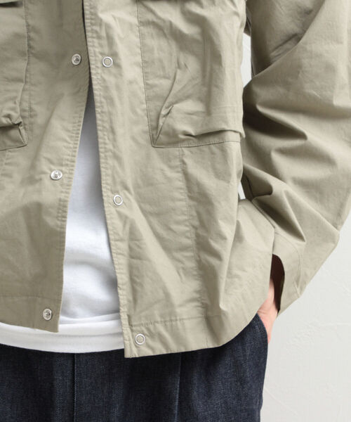 GLOSTER（グロスター）の「【GLOSTER/グロスター】タイプライターノーカラーシャツジャケット（シャツ/ブラウス・メンズ・ネイビー/オフホワイト/カーキ・MEDIUM/LARGE）」の22枚目の写真