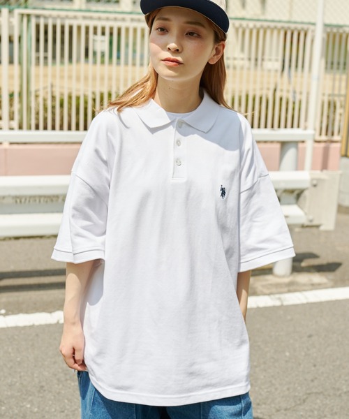 U.S. POLO ASSN.（ユーエスポロアッスン）の「無地半袖ポロシャツ（ポロシャツ・メンズ・ホワイト/ブラック/ブルー/グリーン・SMALL/MEDIUM/LARGE/X-LARGE）」の5枚目の写真