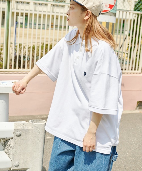U.S. POLO ASSN.（ユーエスポロアッスン）の「無地半袖ポロシャツ（ポロシャツ・メンズ・ホワイト/ブラック/ブルー/グリーン・SMALL/MEDIUM/LARGE/X-LARGE）」の11枚目の写真