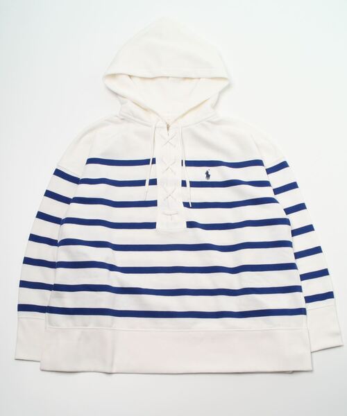 【POLO RALPH LAUREN 】ストライプド　オーバーサイズフーディ POLO RALPH LAUREN 】ストライプドオーバーサイズフーディ