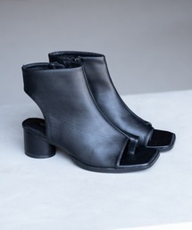 Andemiu | オープントゥショートブーツ299114(ブーツ)