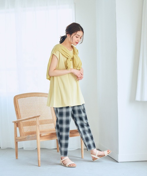 studio CLIP（スタディオクリップ）の「【撥水】イージーテーパードパンツ（その他パンツ・レディース・グレー/ベージュ/カーキ/イエロー/その他1/その他2・SMALL/MEDIUM/LARGE/X-LARGE/XX-LARGE/XXX-LARGE）」の18枚目の写真