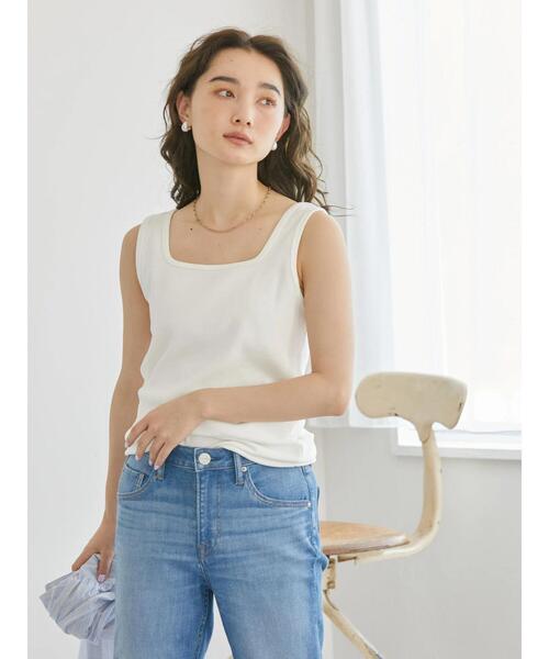 AMERICAN HOLIC(アメリカンホリック)の「Dailyテレコタンクトップ(タンクトップ・レディース・ブラック/オフホワイト/その他7/ブラウン・M/L)」の21枚目の写真