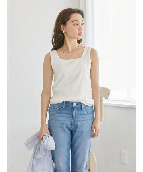 AMERICAN HOLIC(アメリカンホリック)の「Dailyテレコタンクトップ(タンクトップ・レディース・ブラック/オフホワイト/その他7/ブラウン・M/L)」の20枚目の写真