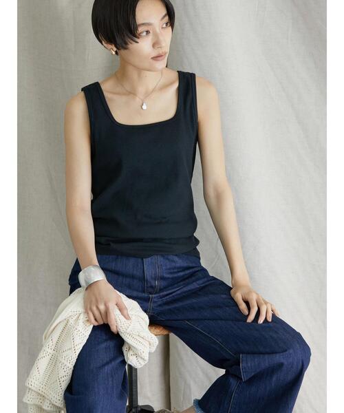 AMERICAN HOLIC(アメリカンホリック)の「Dailyテレコタンクトップ(タンクトップ・レディース・ブラック/オフホワイト/その他7/ブラウン・M/L)」の17枚目の写真