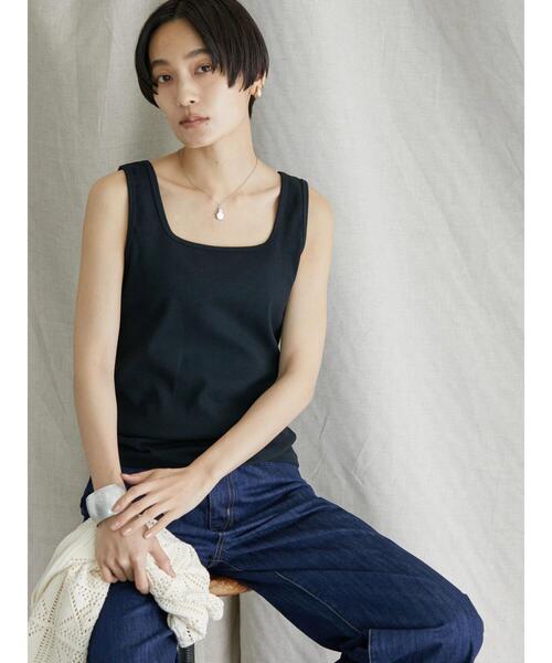 AMERICAN HOLIC(アメリカンホリック)の「Dailyテレコタンクトップ(タンクトップ・レディース・ブラック/オフホワイト/その他7/ブラウン・M/L)」の16枚目の写真