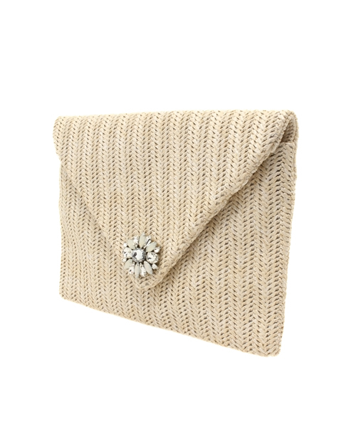 ROSE BUD（ローズバッド）の「(LL ACCESSORIES) B1308D CLUTCH（クラッチバッグ・レディース・ブラック/ベージュ・ONE SIZE）」の10枚目の写真