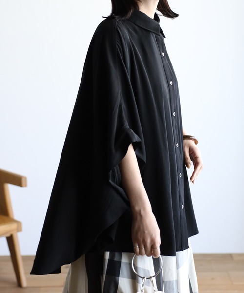 【お洒落♪羽織るだけでサマになる】HERMES オーバーシャツ コカ coca オーバーサイズシャツ （Lt.pink） -ファッション通販