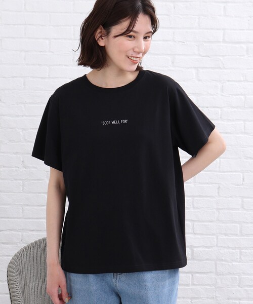 SHOO・LA・RUE（シューラルー）の「◆ロゴTシャツ（Tシャツ/カットソー・レディース・ブラック/ホワイト系・01/02/03）」の3枚目の写真